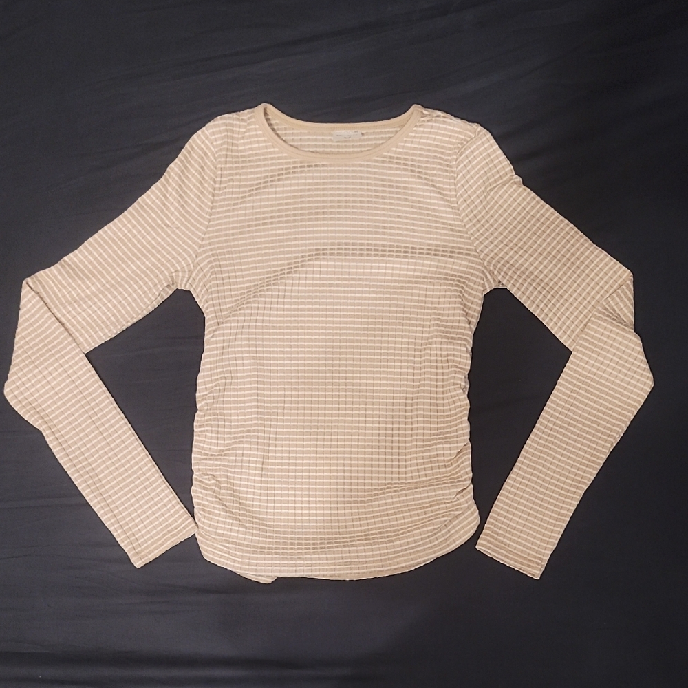 Abercrombie Kids Striped Ribbed Long Sleeve Top